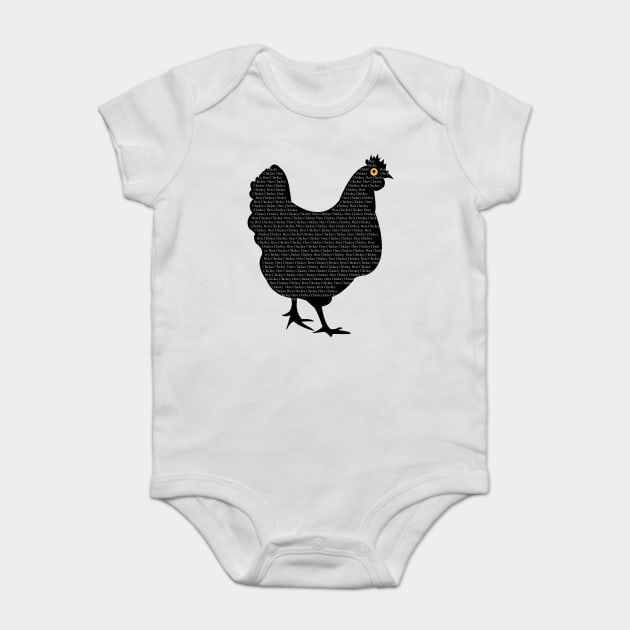 Chicken Baby Bodysuit by DickinsonDesign